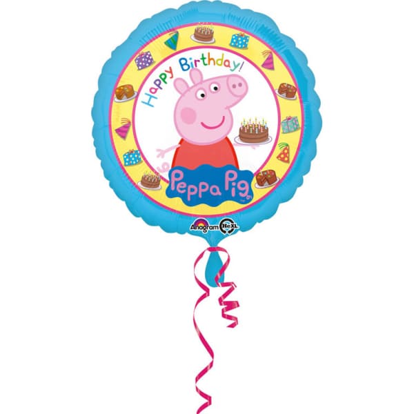 BALLON ALUMINIUM "PEPPA PIG HAPPY BIRTHDAY" Ø 46cm