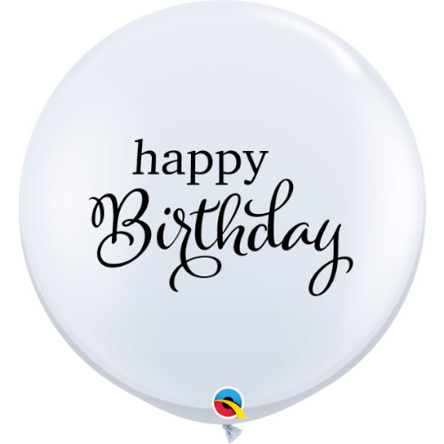 Ballon géant 90cm Happy Birthday 2 pièces