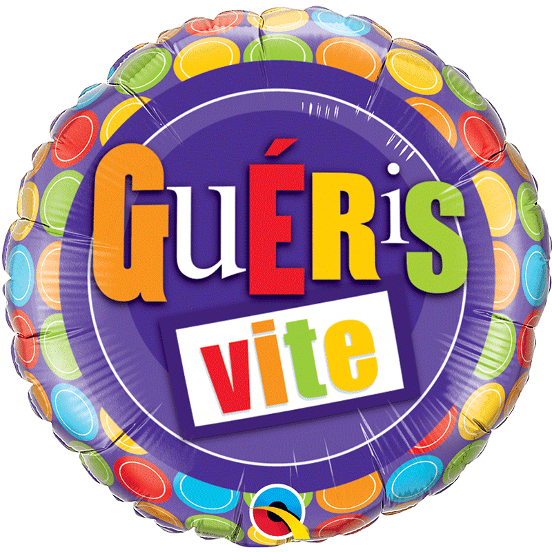 Ballon Aluminium 45cm 18″ Guéris Vite (rétablissement) – Qualatex