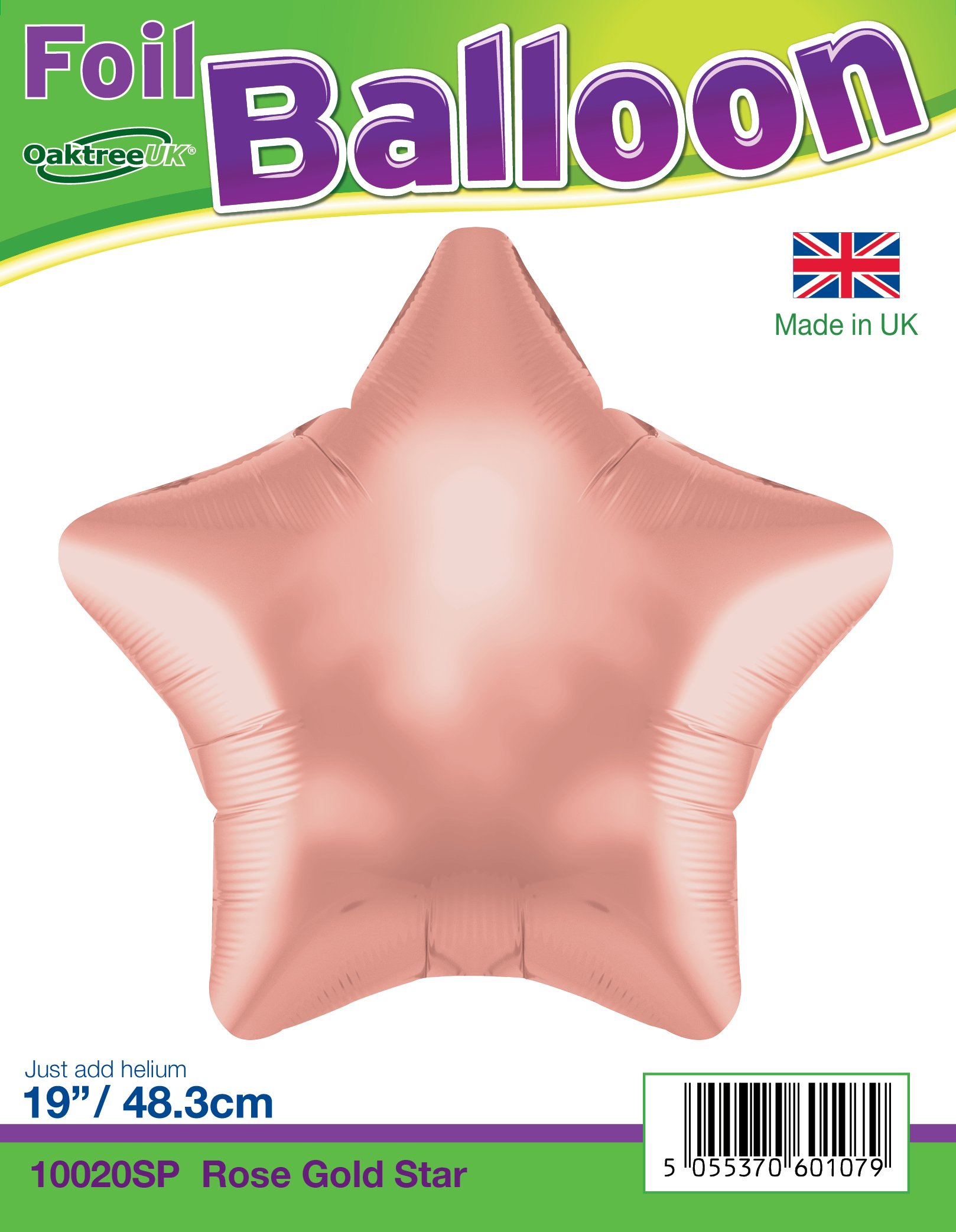 Ballon étoile en aluminium rose gold (Or rosé) 48,3 cm
