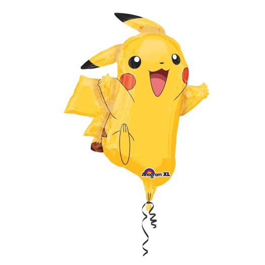 BALLON METALLIQUE PIKACHU POKEMON 62 X 78 CM