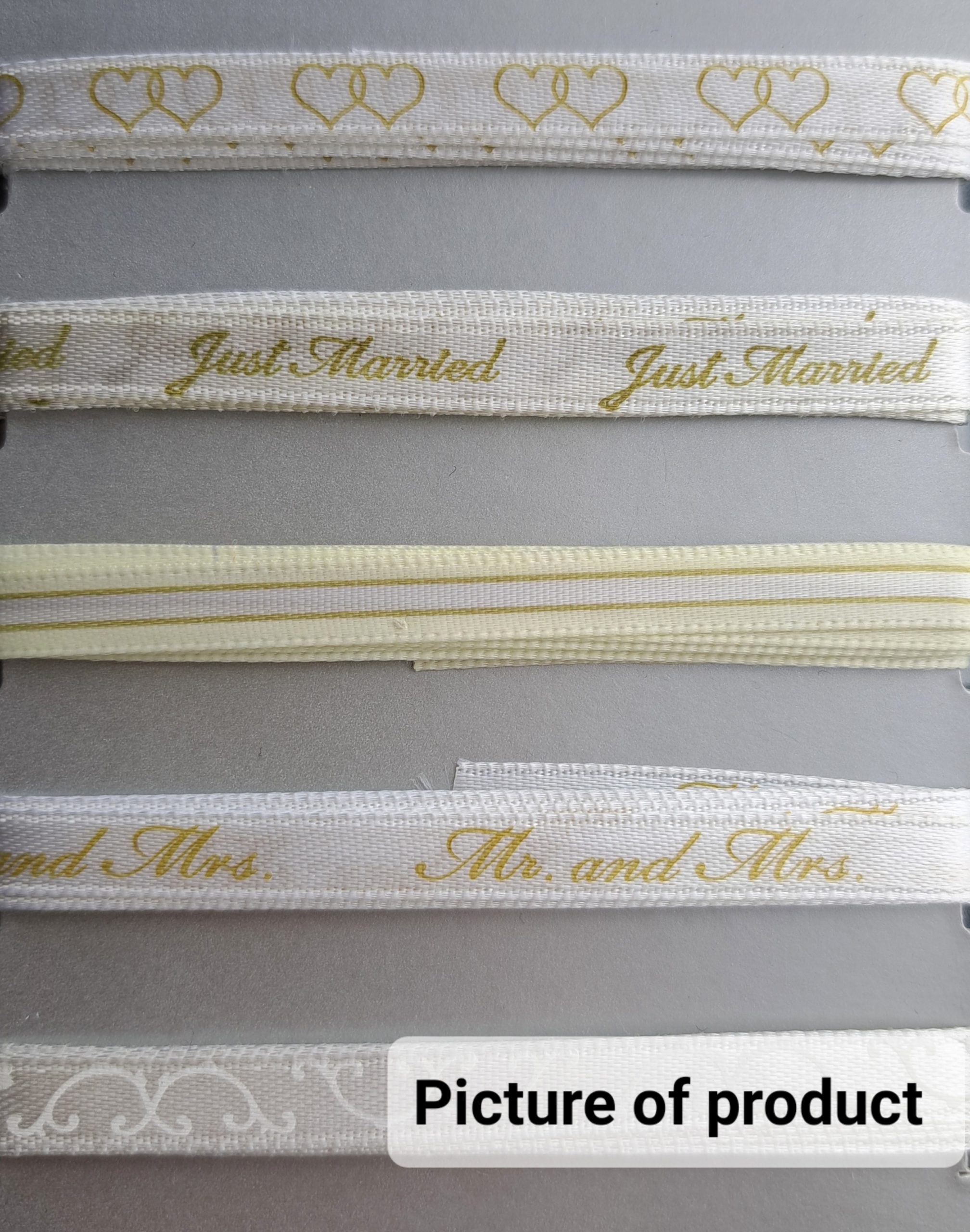 Wedding mariage ribbons broderie set 5 patterns 180 cm 5901238601999 en vente sur promoballons