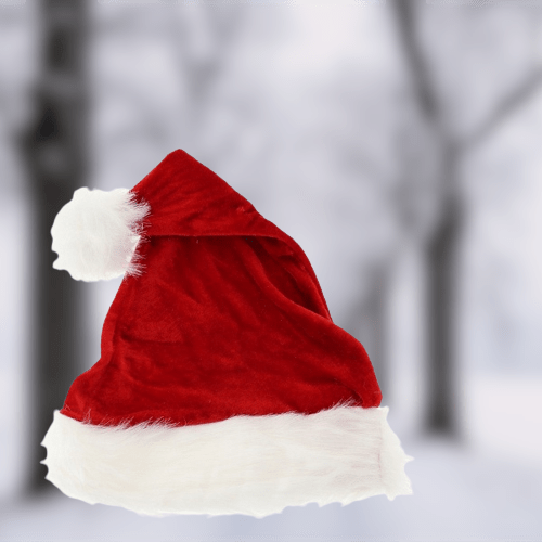 Bonnet de Noel, taille S enfant, 26x35 cm, velours