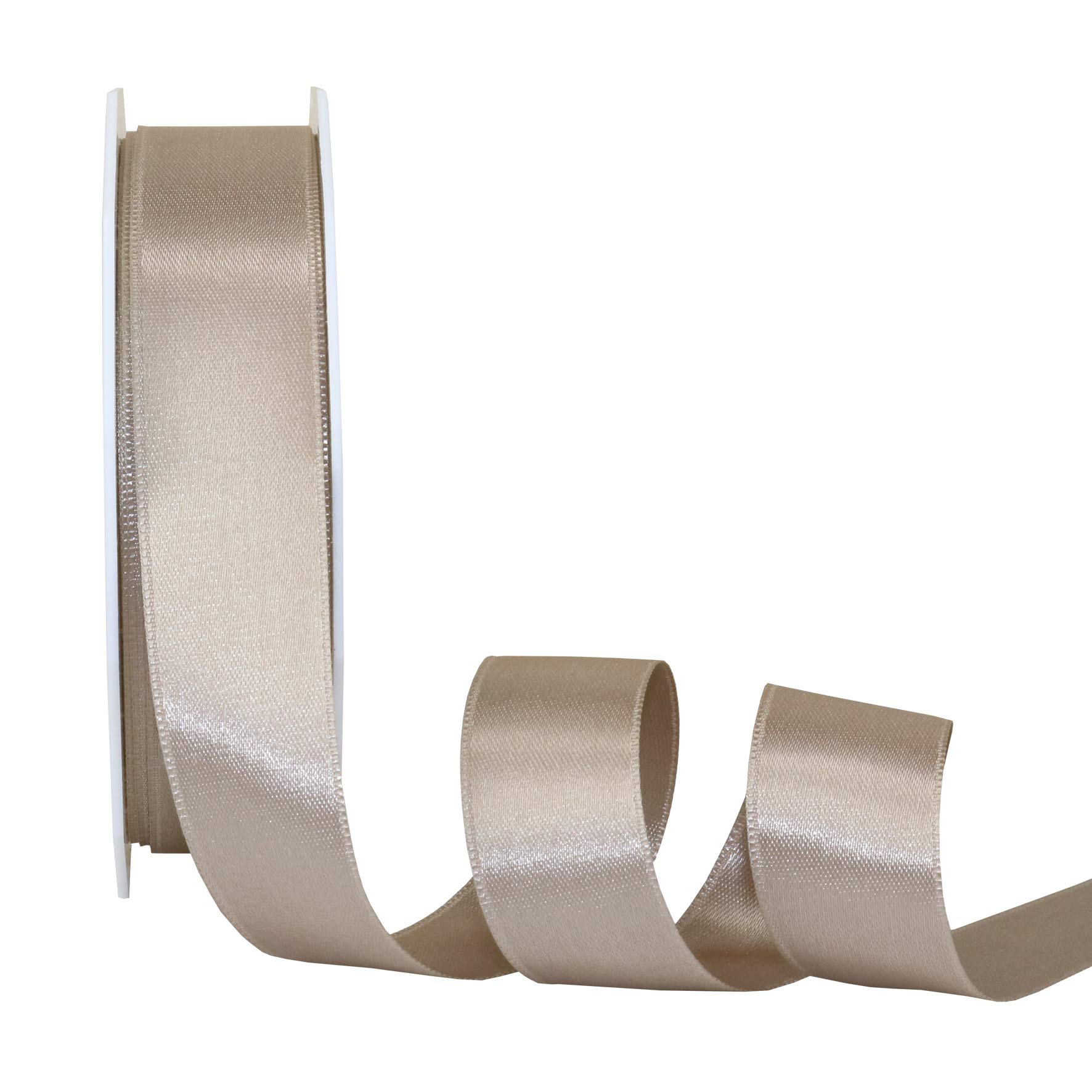 Ruban Satin Taupe  25 mx25mm