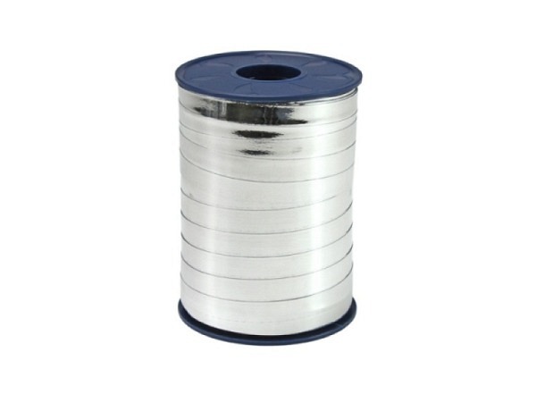 Bolduc ficelle argent métallisé, 250m 10mm,