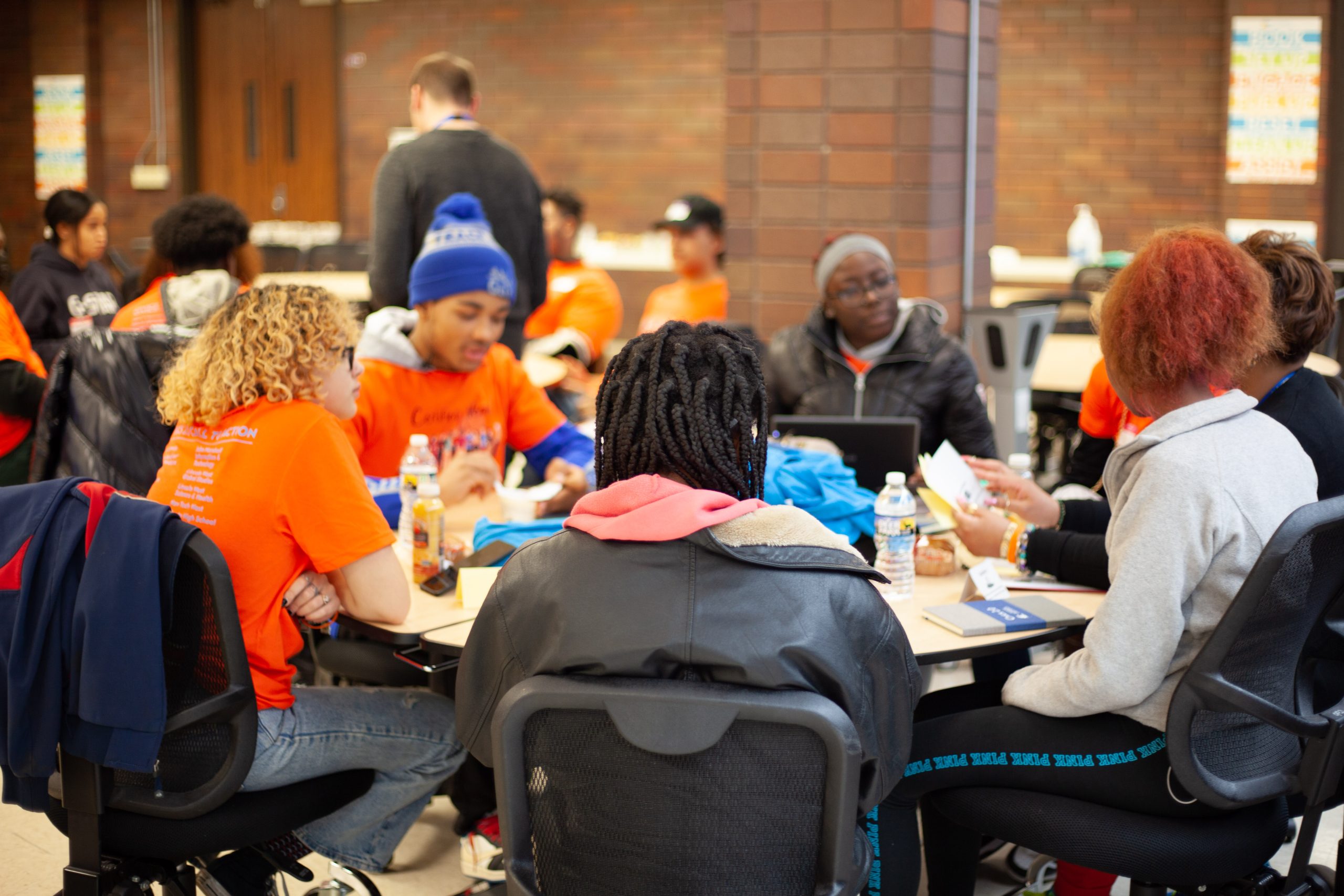 Students from Collinwood High School at the Call to Action Against Gun Violence Symposium in December. Civic leaders reviewed their action plans at the end of January.