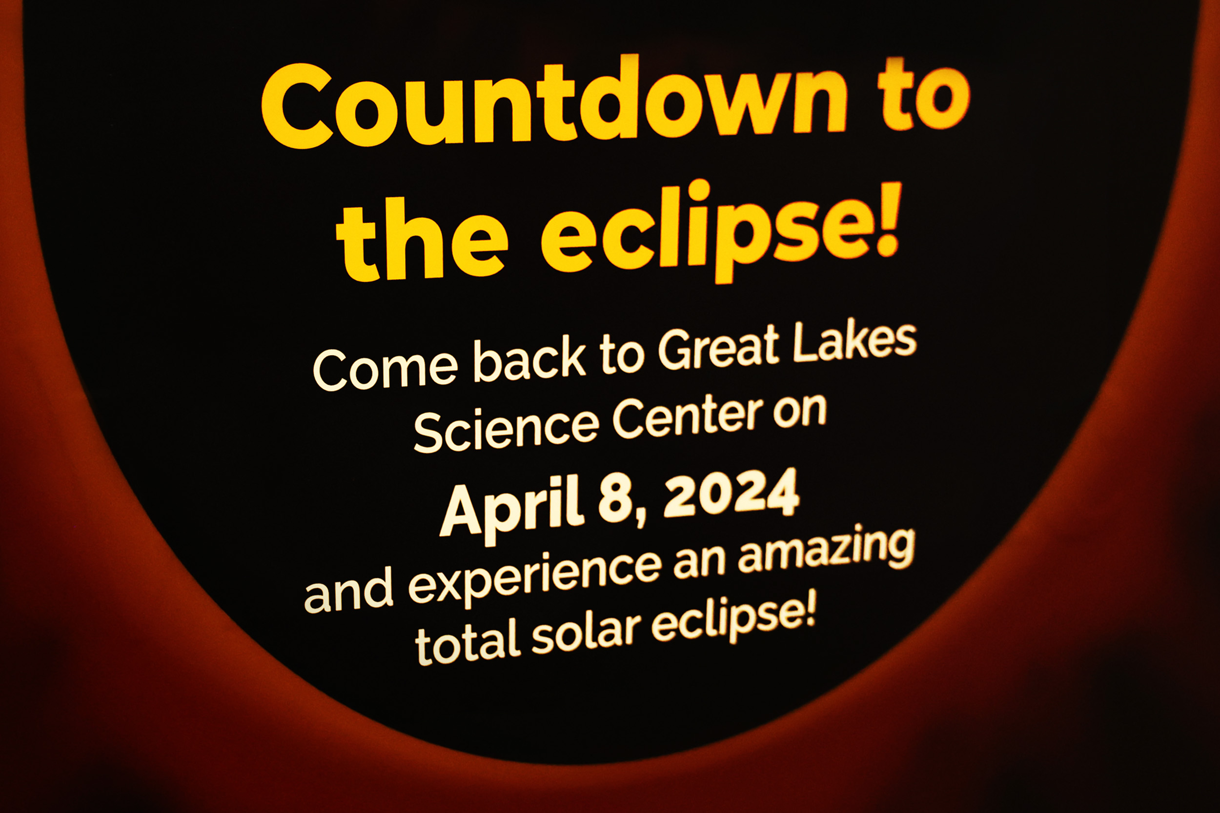 Cleveland is counting down to the solar eclipse. The Great Lakes Science Center will host events on April 8.