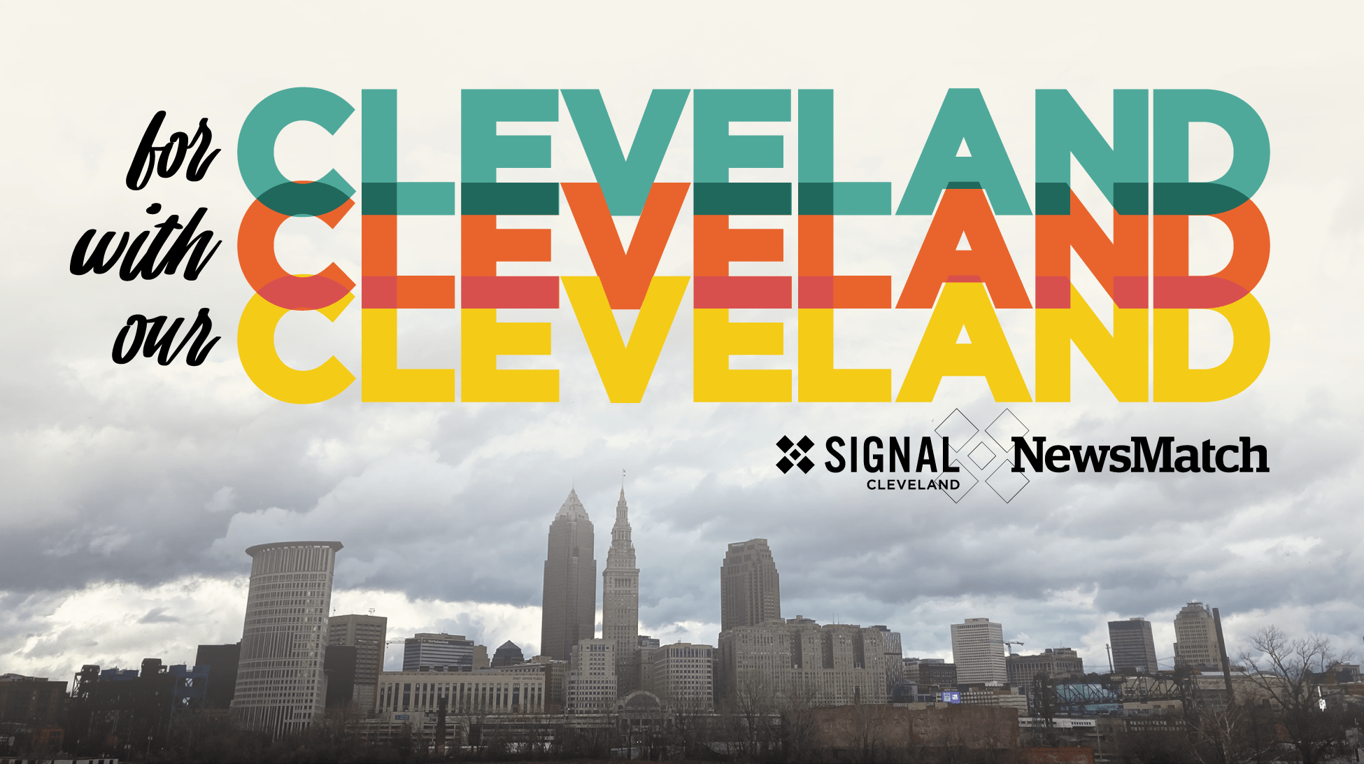 NewsMatch and Signal Cleveland end-of-year campaign logo