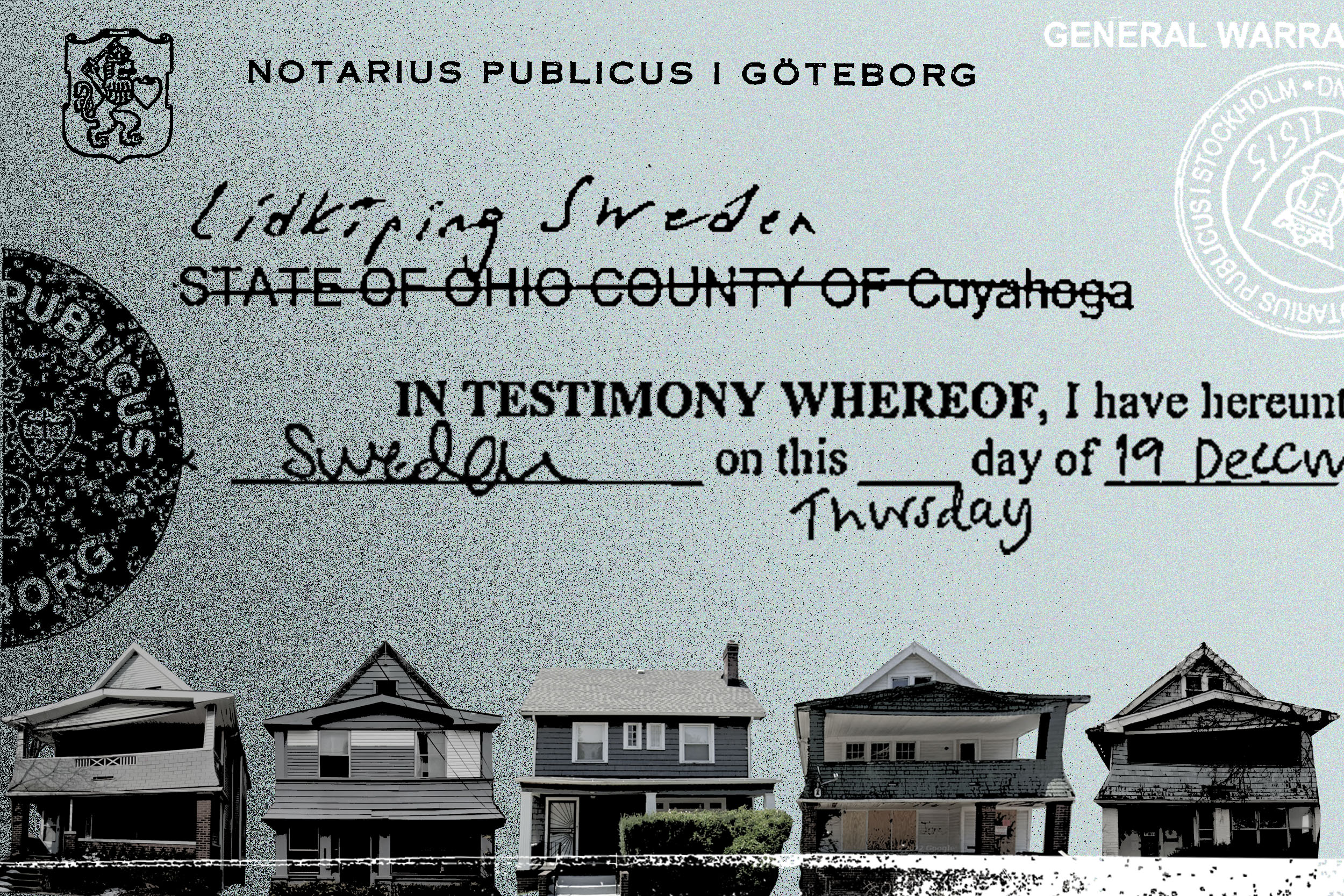 These houses caused problems for Cleveland tenants and neighbors. The landlords were 6,000 miles away in Sweden.