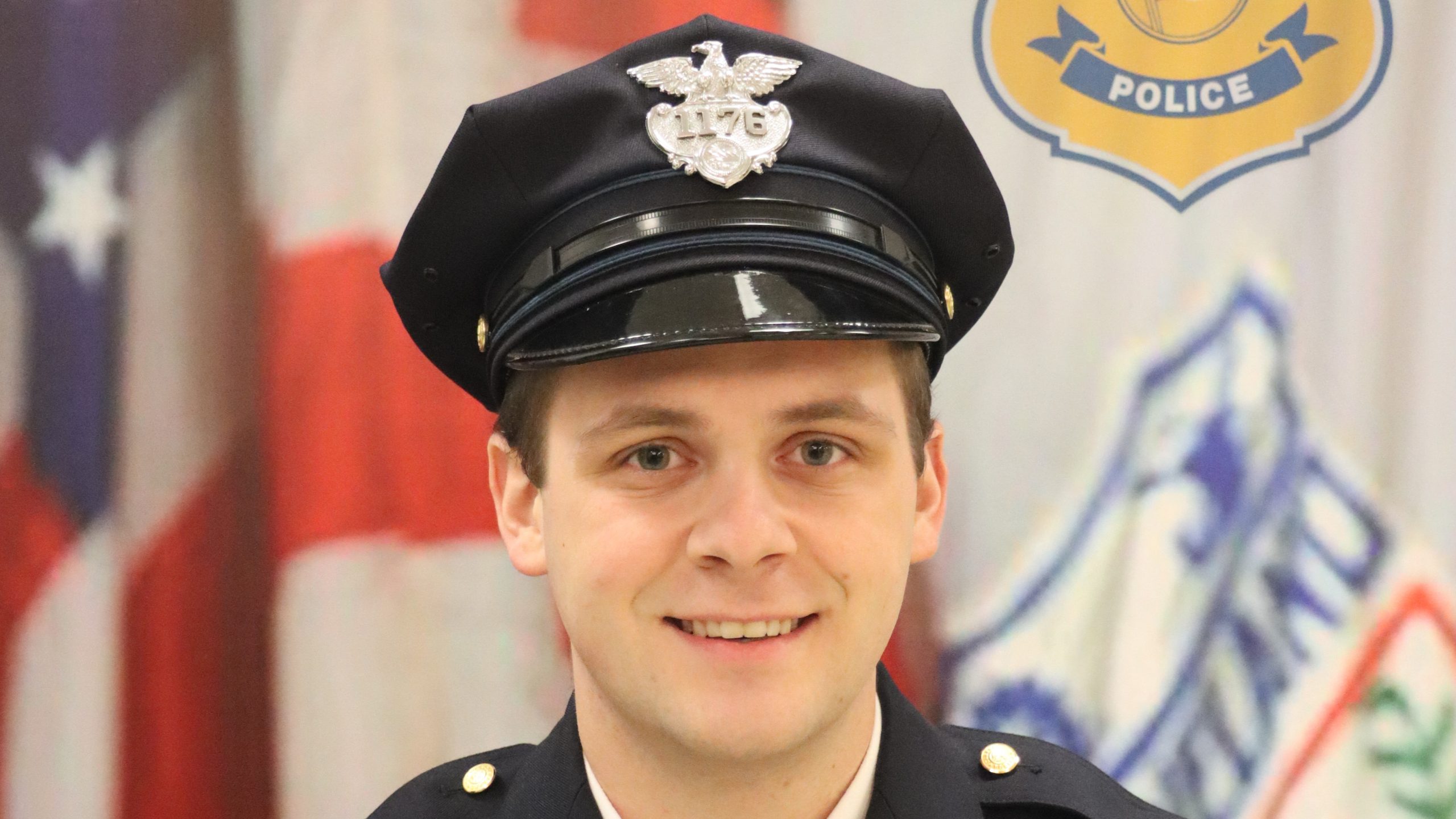 Cleveland Police Officer Jamieson Ritter in full uniform.