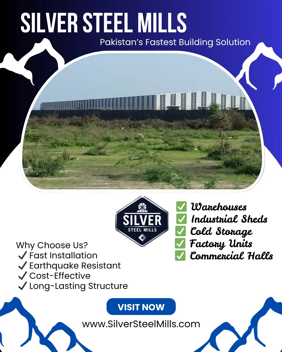Steel Structures in Pakistan: The Future of Modern Construction | Silver Steel Mills