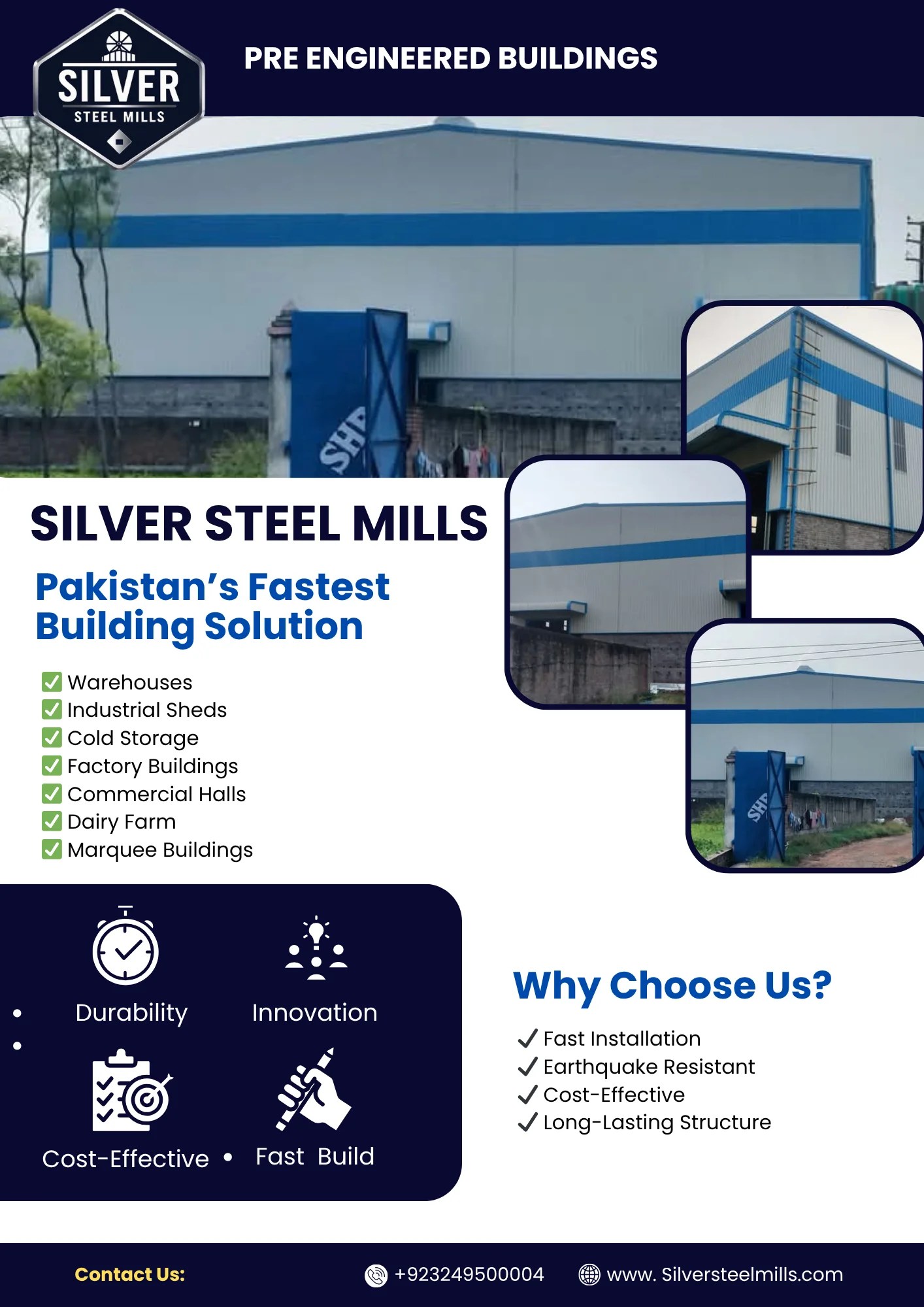 Prefabricated Steel Structures in Pakistan – Ultimate Guide 2025 | Silver Steel Mills