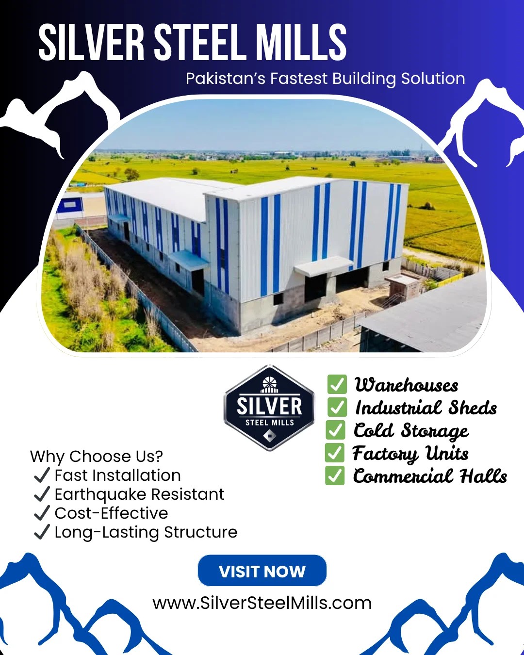 Steel Structures in Pakistan: The Future of Construction with Silver Steel Mills pre engineered building in pakistan