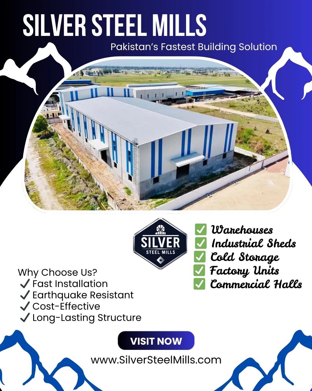 Steel Structures in Pakistan: The Future of Construction with Silver Steel Mills pre engineered building in pakistan