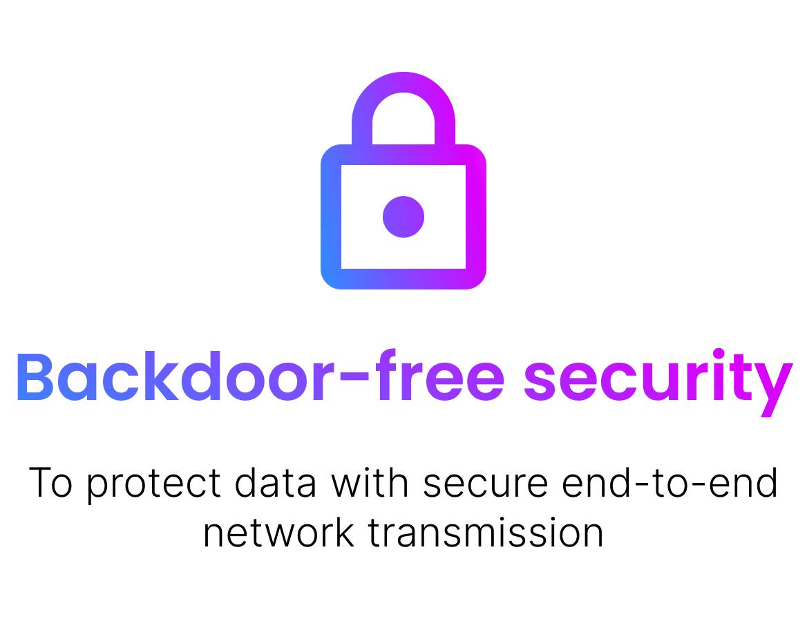 back-door free security microprocessor