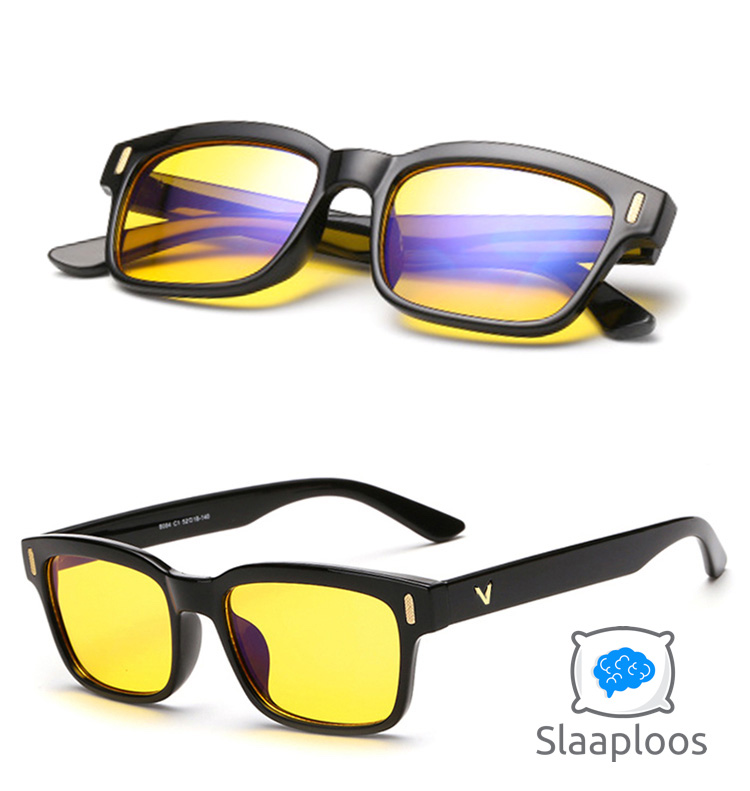 Blauw Licht Filter Bril Zwart Slaaploos