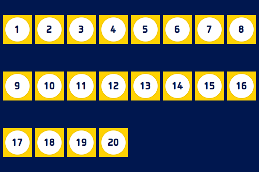 Flex items are displayed with equal spacing around every row of flex items.