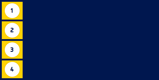 With column direction the flex items are stacked in a column from top-to-bottom