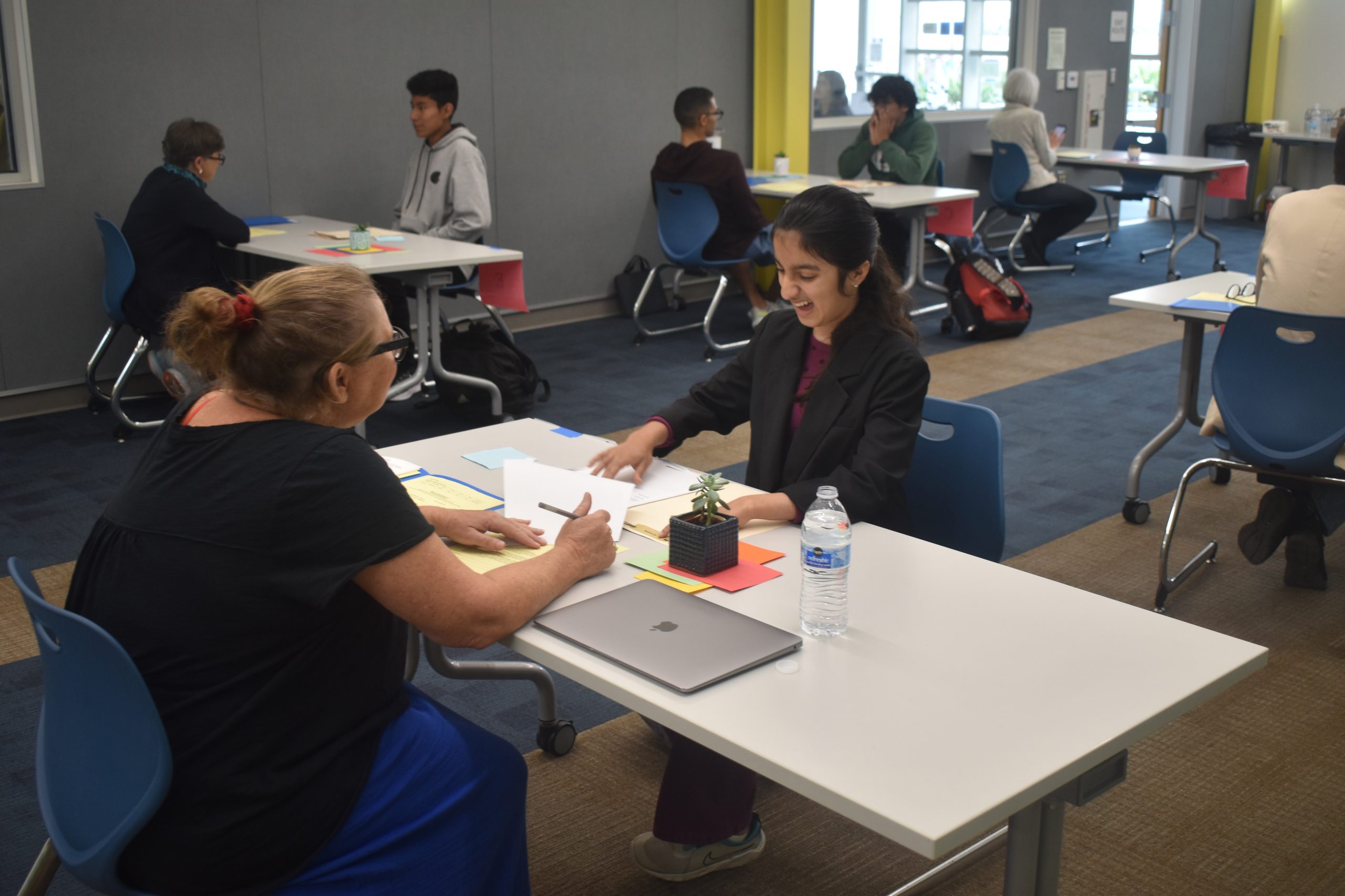 Seventh graders dress for success for Lincoln interview day