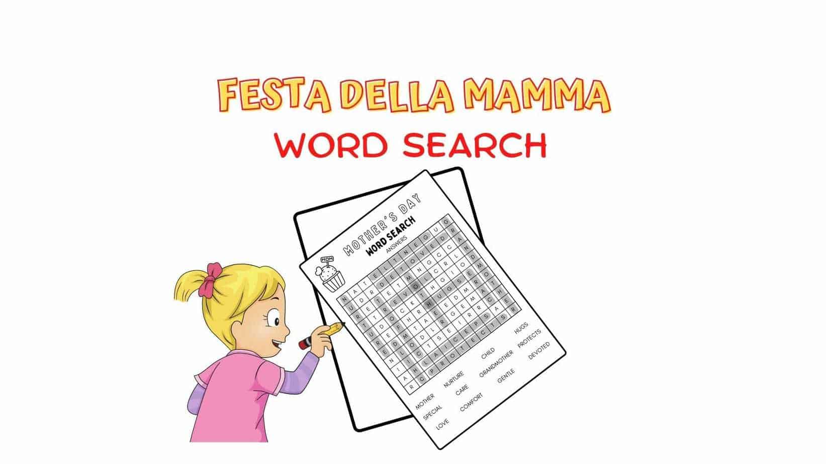 Cruciverba In Inglese Per La Festa Della Mamma Sostegno 2 0