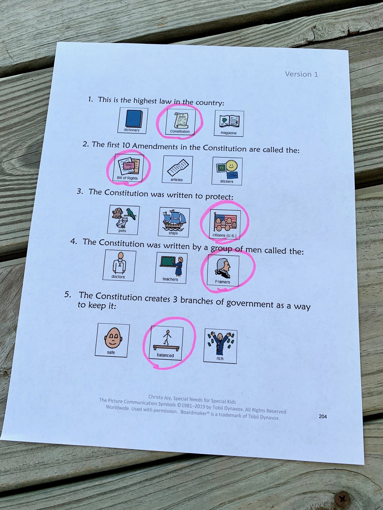 assessment on the Constitution