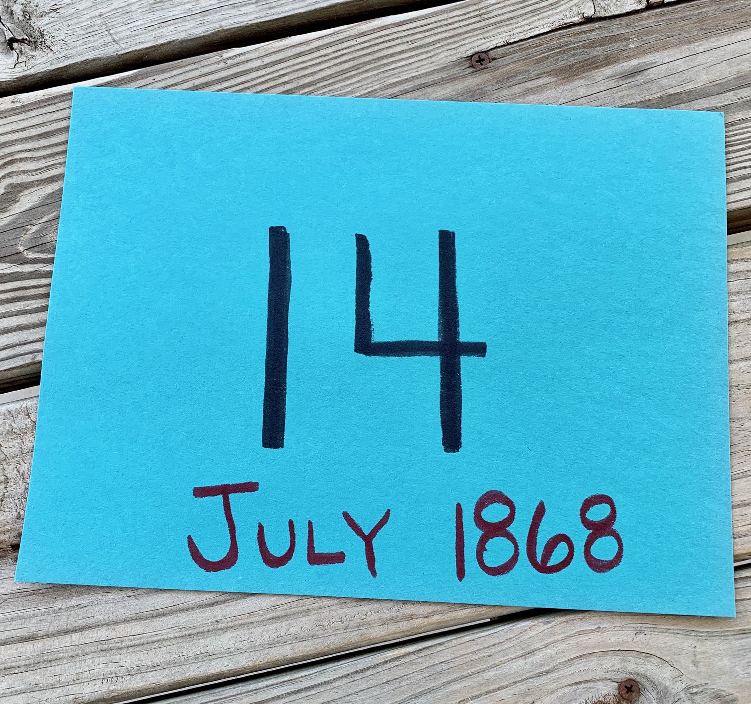14th Amendment timeline card
