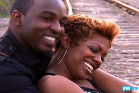 Kandi Burrus and her former fiance AJ Jewell before his death from injuries sustained in a fight