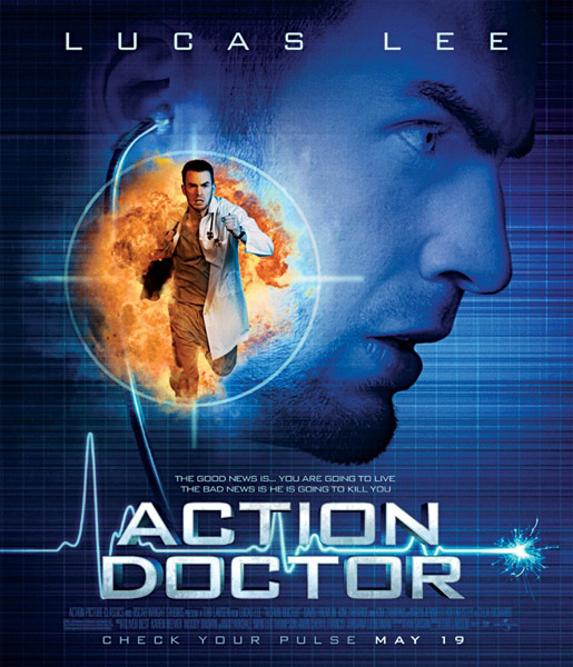 Movie poster for 'Action Doctor" starring Lucas Lee from Scott Pilgrim Vs the World