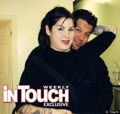 A chubbier Kat Von D with husband Oliver Peck