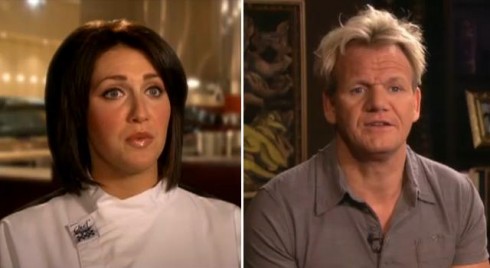 Hell's Kitchen Season 7 winner Holli Ugalde and Chef Gordon Ramsay