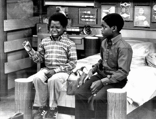 Gary Coleman as Arnold and Shavar Ross as Dudley on Diff'rent Strokes