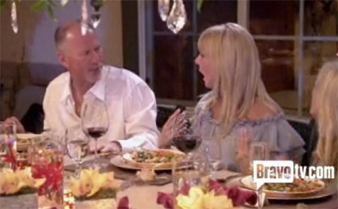 Vicki Gunvalson and husband Donn Gunvalson at their dinner from Hell