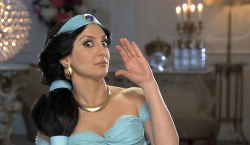 Nasim Pedrad as Jasmine in SNL's The Real Housewives of Disney