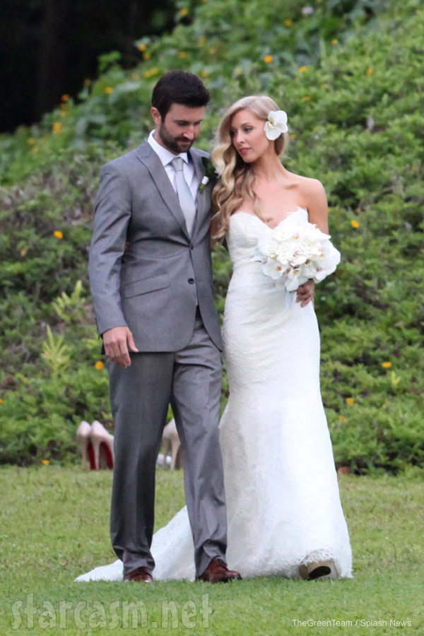 Brandon Jenner wedding photo with Leah Felder Jenner