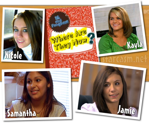 16 and Pregnant Where Are They Now? MTV webisodes Jamie McKay Kayla Jordan Samantha Hernandez Nicole Fokos