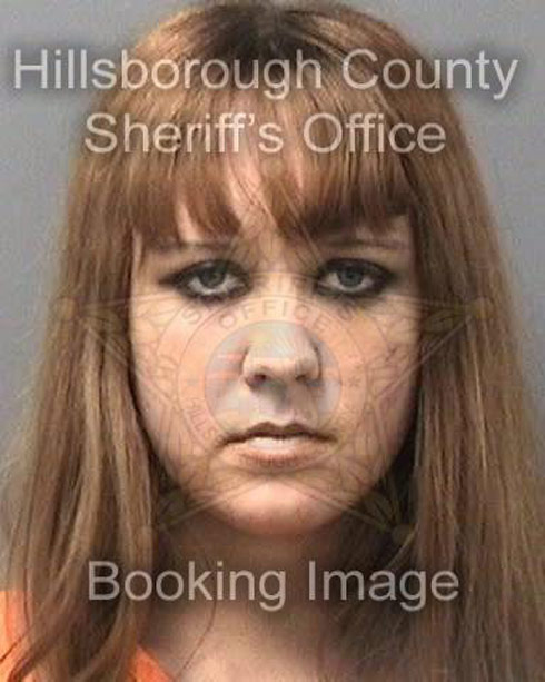 Jasmine Tridevil as Alisha Hessler mug shot photo