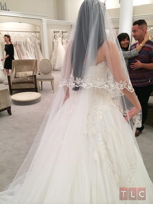 Melissa Sorrentino wedding dress back