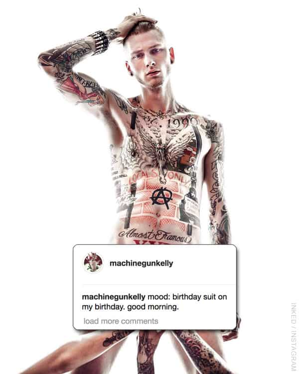 Machine Gun Kelly tatttoos nude