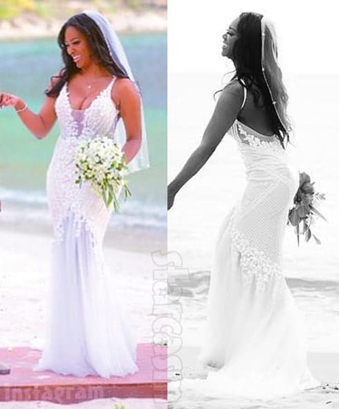 Kenya Moore wedding dress