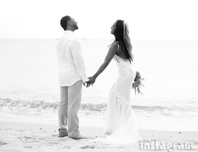 Kenya Moore wedding photo