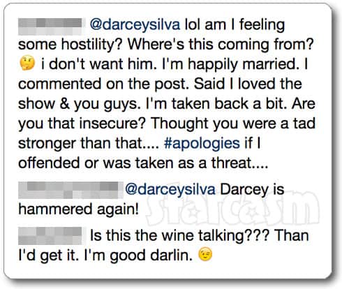 Drunk Darcey Silva Instagram comments