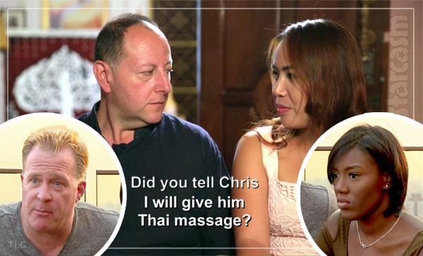 90 Day Fiance David Annie Chris Nikki Thai massage scene