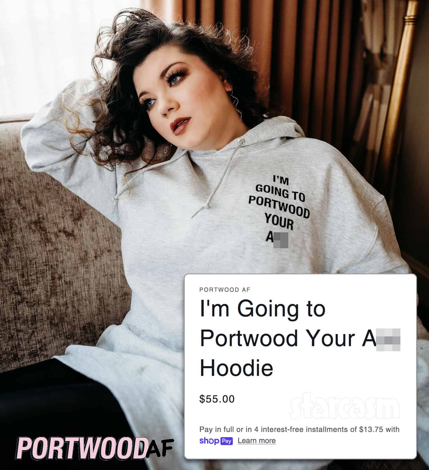 Teen Mom Amber Portwood Launches Portwoodaf Brand Couchwear Starcasm Net