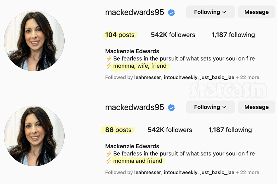 Teen Mom Mackenzie Edwards Instagram changed