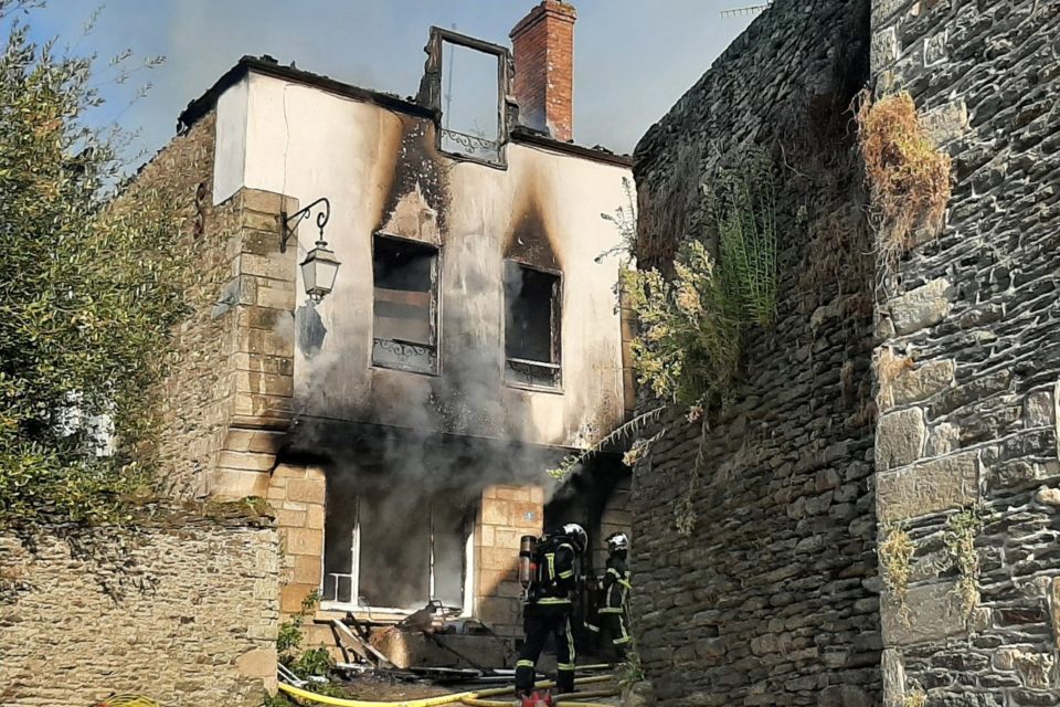 Incendie Josselin Morbihan