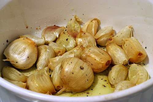 28 roasted garlic cloves