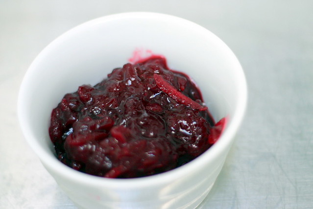 classic cranberry sauce with orange peel