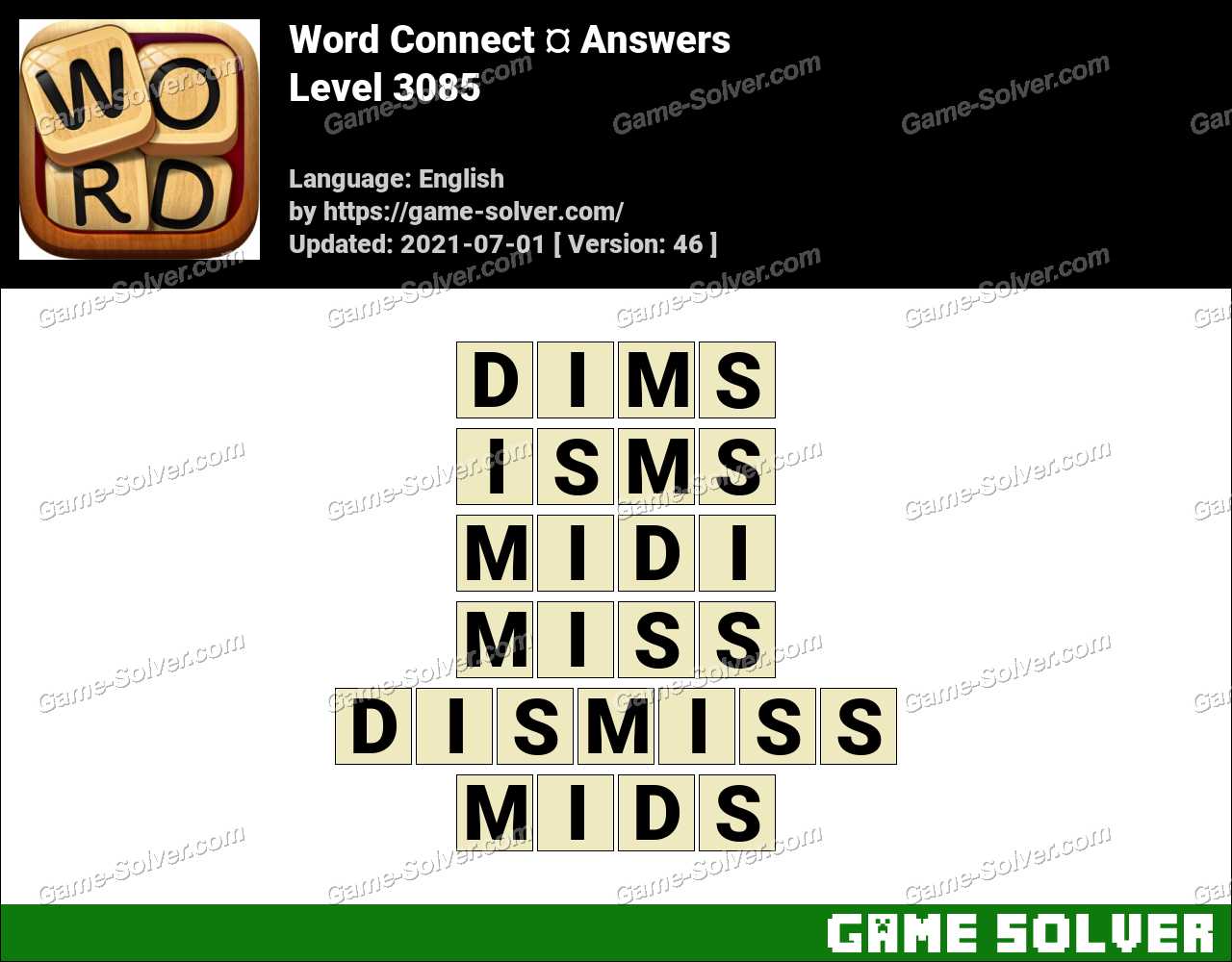 Word Connect Level 3085 Answers