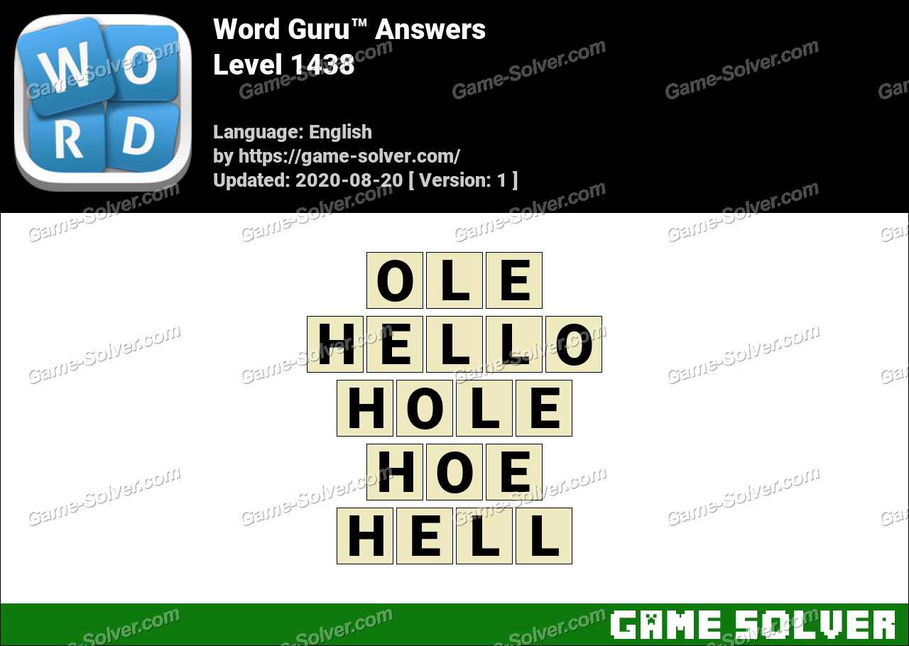 Word Guru Level 1438 Answers