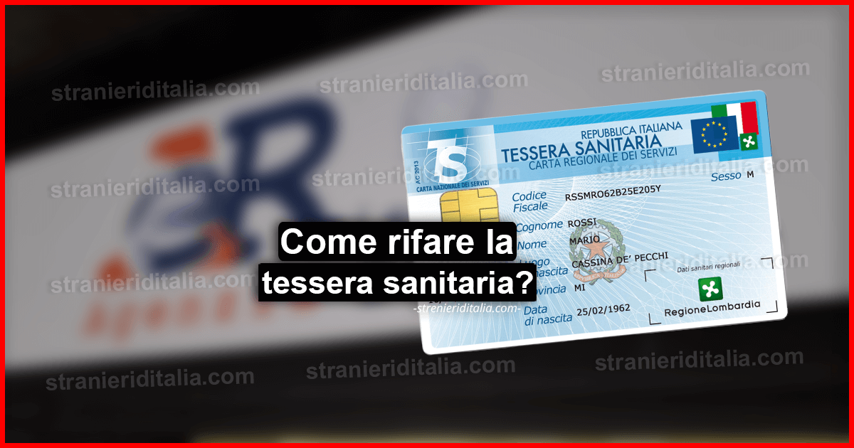 Tessera Sanitaria Persa Come Comportarsi